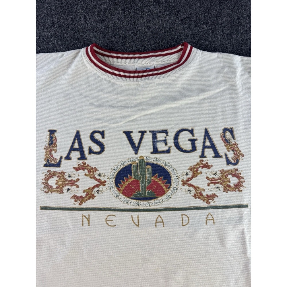 VTG Las Vegas Nevada Ringer T Shirt USA Single Stitch Tourist XL - Picture 3 of 9
